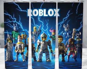 Personaggi dei cartoni animati in formato PNG: design per bicchiere sottile da 20 once (download digitale)