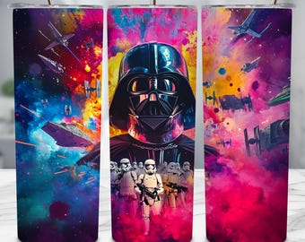 Dark Lord Tumbler Wrap, Galaxy Sci-Fi 20oz Skinny PNG (Digital Download)