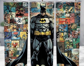 Bicchiere Action Hero, 20 oz, stampa a sublimazione sottile in PNG, design in stile fumetto, bicchiere da supereroe, regalo per ragazzi, download digitale