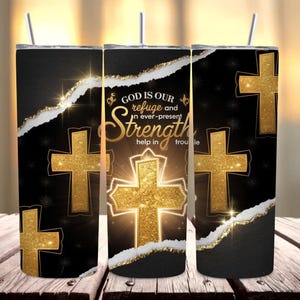 Bible Verse Tumbler, Christian Tumbler, Scripture Tumbler, Faith Tumbler, Inspirational PNG, Sublimation Design, Cross Tumbler Wrap,Png File