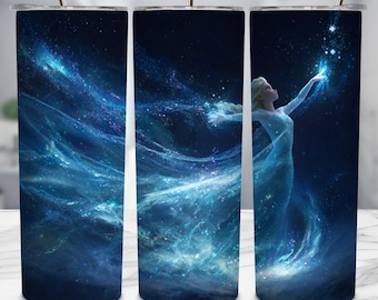 Ice Princess Tumbler Wrap, 20oz Skinny Tumbler Sublimation Design (Digital Download)