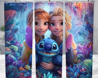 Ice Princess Tumbler Wrap PNG, 20oz Skinny Tumbler Sublimation Design, Frozen Tumbler Design, Princess Tumbler Wrap, Digital Download