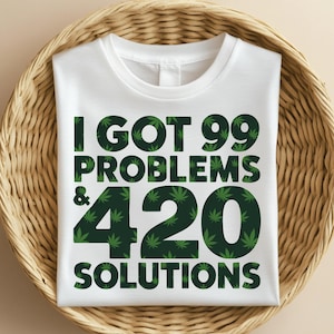 Lustige Marihuana 420 Lösungen PNG, Stoner Humor Design (Digitaler Download)