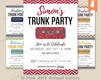 Trunk Party Invitation Going Away College High School