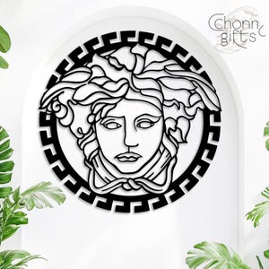 VERSACE メデューサ オブジェ 壁掛け アルミ製 看板 置物 シンボル VERSACE メデューサ オブジェ 壁掛け アルミ製 看板 置物 シンボル