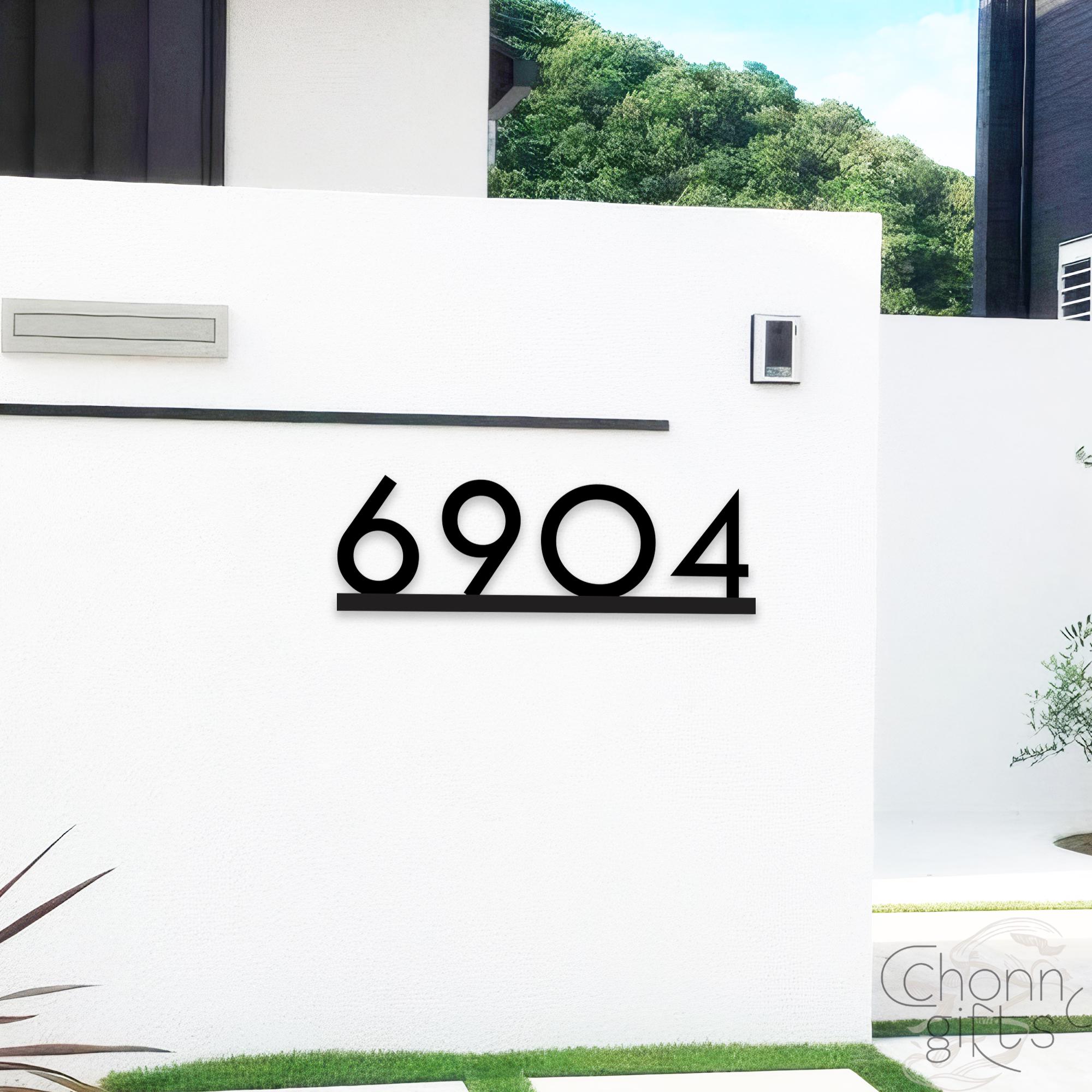 Metal Address Sign,room Number,custom Metal Sign,modern House Numbers ...
