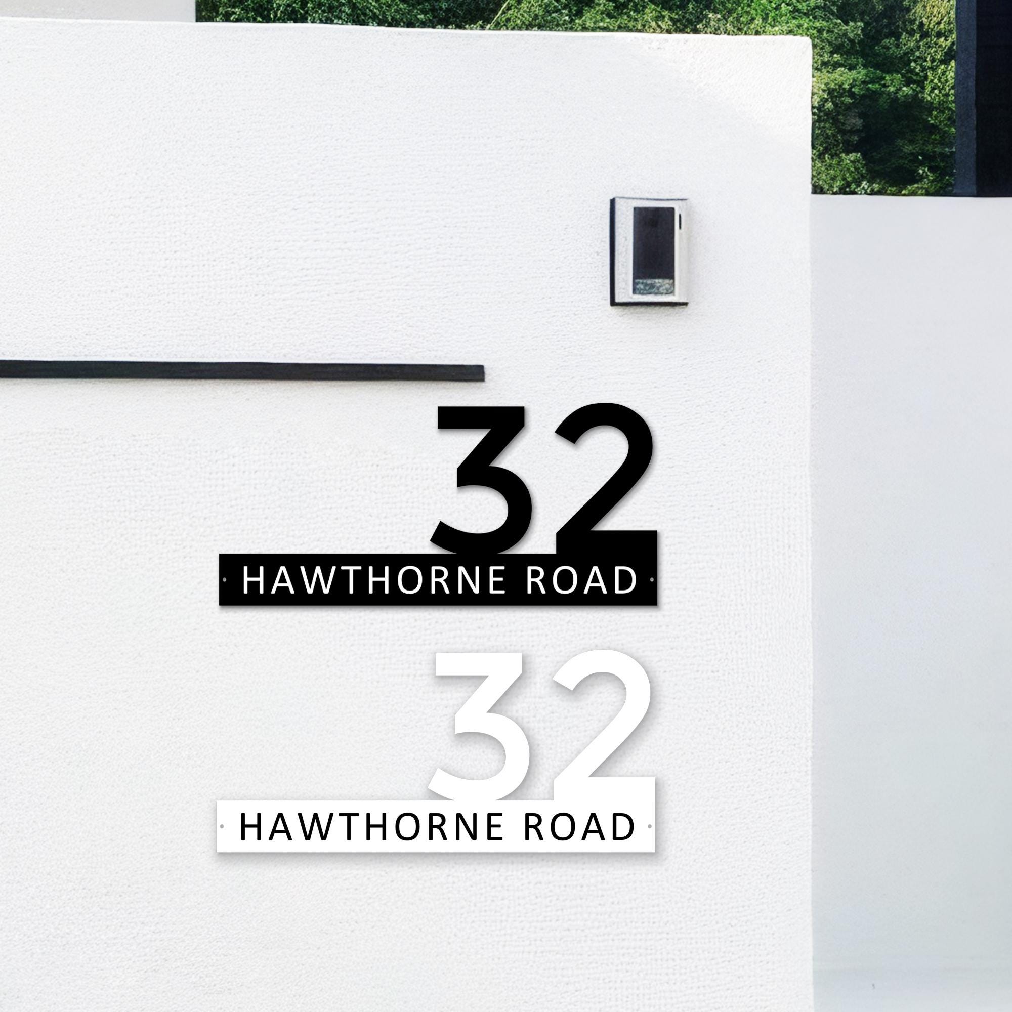 Metal Address Sign,room Number,custom Metal Sign,modern House Numbers ...