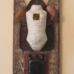 Assemblage Art Found Object Shrine Mixed Media