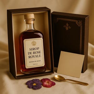 Sirop de Rose Royale — Premium Rose Syrup Recipe | Gourmet Business Kit