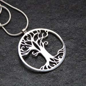 Tree of Life Handmade Silver Pendant image 1