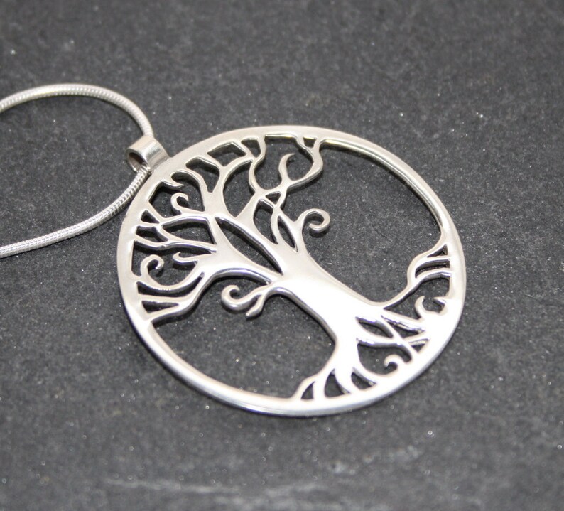 Tree of Life Handmade Silver Pendant image 4