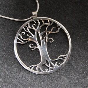 Tree of Life Handmade Silver Pendant image 2