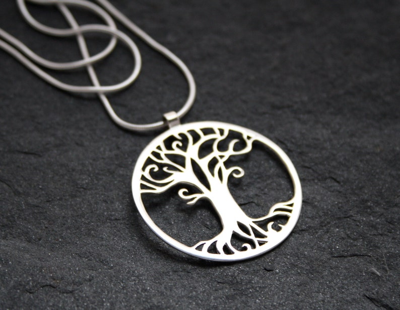 Tree of Life Handmade Silver Pendant image 3