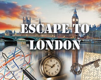Fuga a Londra – Escape Room in inglese stampabile / Gioco ESL / Nessuna preparazione / Livello A2