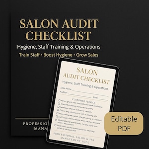 Beauty Salon & Spa Management Tool | Hygiene + Operations Checklist