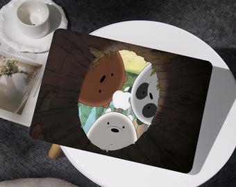 Cute Cartoon Bear Cover Case For MacBook Air 11/13/15, MacBook Pro 13/14/15/16, MacBook 12' A2338, A2681, A2337, for Apple Laptop 2025