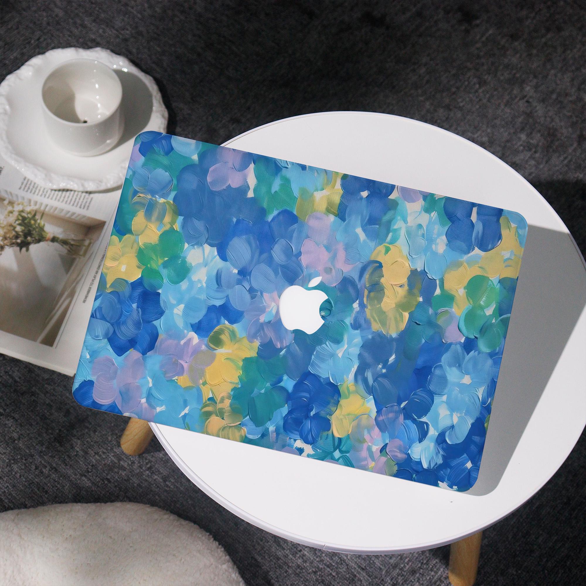Dreamy Blue Blooms Cover Case For MacBook Air 11/13/15, MacBook Pro 13/14/15/16, MacBook 12' A2338, A2681, A2337, for Apple Laptop 2025