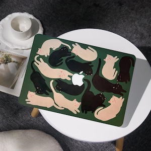 Cute Kitty Pattern Cover Case For MacBook Air 11/13/15, MacBook Pro 13/14/15/16, MacBook 12&#39; A2338, A2681, A2337, for Apple Laptop 2025