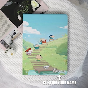 Crayon Shin-chan Cover Case For Apple iPad Air 3 4 5 iPad pro 11 iPad mini 6/4th/5,7,8,9,12.9,10.2,iPad cover iPad 2022 2021 2020 Case