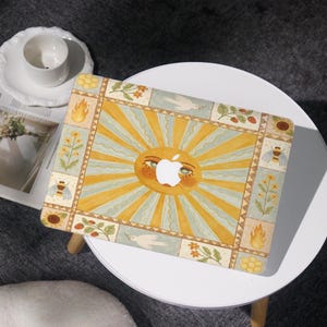 Cheerful Sun Design Cover Case For MacBook Air 11/13/15, MacBook Pro 13/14/15/16, MacBook 12&#39; A2338, A2681, A2337, for Apple Laptop 2025