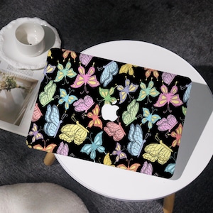 Colorful Butterfly Cover Case For MacBook Air 11/13/15, MacBook Pro 13/14/15/16, MacBook 12&#39; A2338, A2681, A2337, for Apple Laptop 2025
