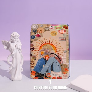 Sunburst Art Vibe Personalised Case Cover for Kindle Paperwhite 12th 2024 7&#39;&#39;, Kindle 11th,Colorsoft. Gift for Book Lovers him and her.