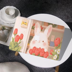 Sweet Flower Bunny Cover Case For MacBook Air 11/13/15, MacBook Pro 13/14/15/16, MacBook 12&#39; A2338, A2681, A2337, for Apple Laptop 2025