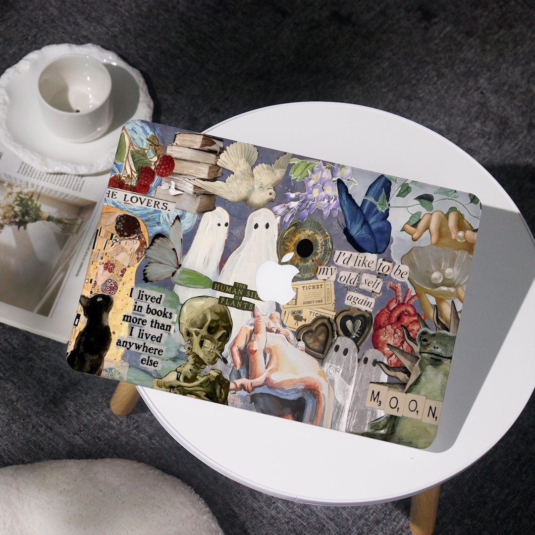 Ghost Collage Computer Ghost Collage Aesthetic Cover Case for MacBook Air 11/13/15, MacBook ...