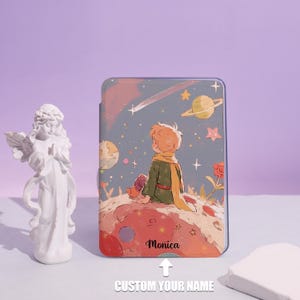 Kleiner Prinz Traum Personalisierte Hülle für Kindle Paperwhite 12th 2024 7 '', Kindle 11th, Colorsoft. Geschenk für Bücherliebende ihn und sie.