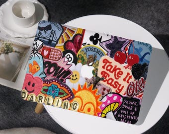 Embroidered Assortment Cover Case For MacBook Air 11/13/15, MacBook Pro 13/14/15/16, MacBook 12' A2338, A2681, A2337, for Apple Laptop 2025