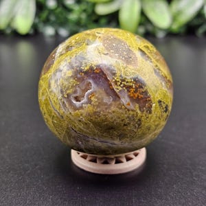 Green Opal Crystal Sphere