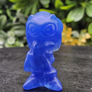 Blue Opalite Sonic the Hedgehog Crystal Carving