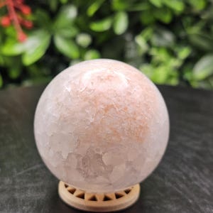 Flower Agate Crystal Sphere