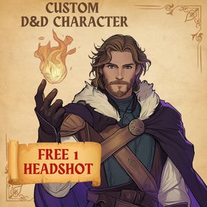 DND, Niestandardowa postać DND, Postać DnD, Komisja postaci fantasy, Dungeon and Dragons, Sztuka DnD, Prezent DnD, Arkusz postaci DnD, RPG