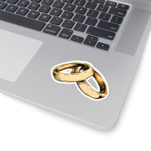 政略結婚、絡み合った結婚指輪、キスカットステッカー、ロマンス本の比喩、ロマンチックな本風装飾、スクラップブッキング用品