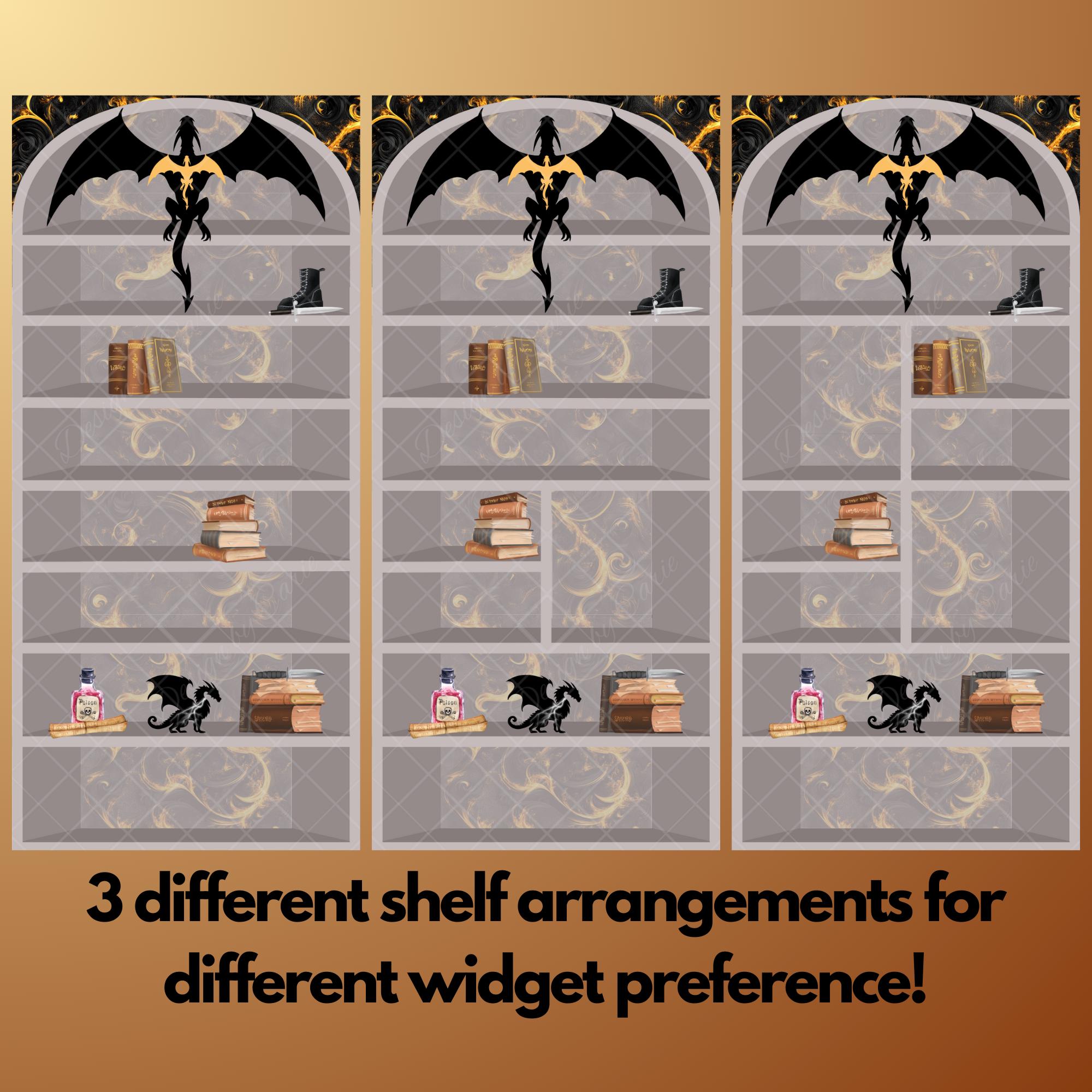 Fourth Wing iPhone Bookshelf Backgrounds and Matching Book Quote Lockscreen - Thumbnail 3