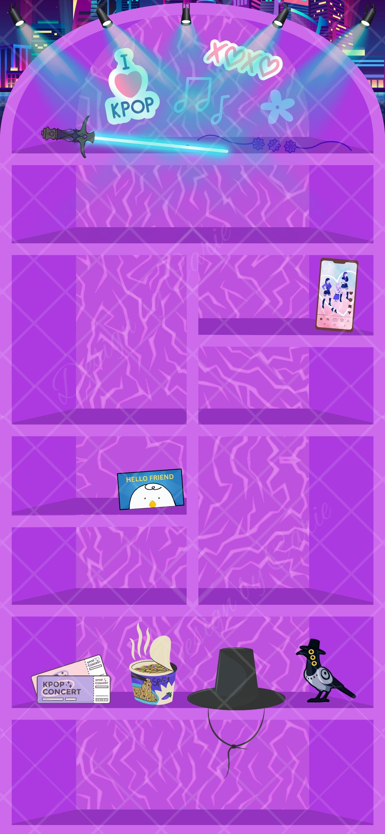 KPop Demon Hunters Bookshelf Backgrounds for iPhone with Matching Movie Quote Lockscreen - Thumbnail 7