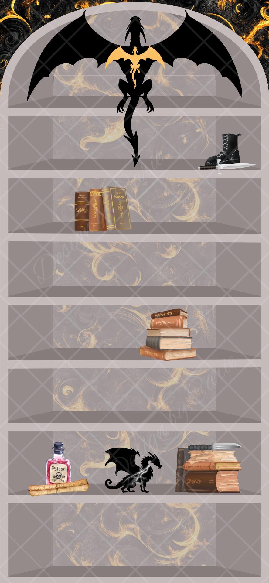 Fourth Wing iPhone Bookshelf Backgrounds and Matching Book Quote Lockscreen - Thumbnail 5