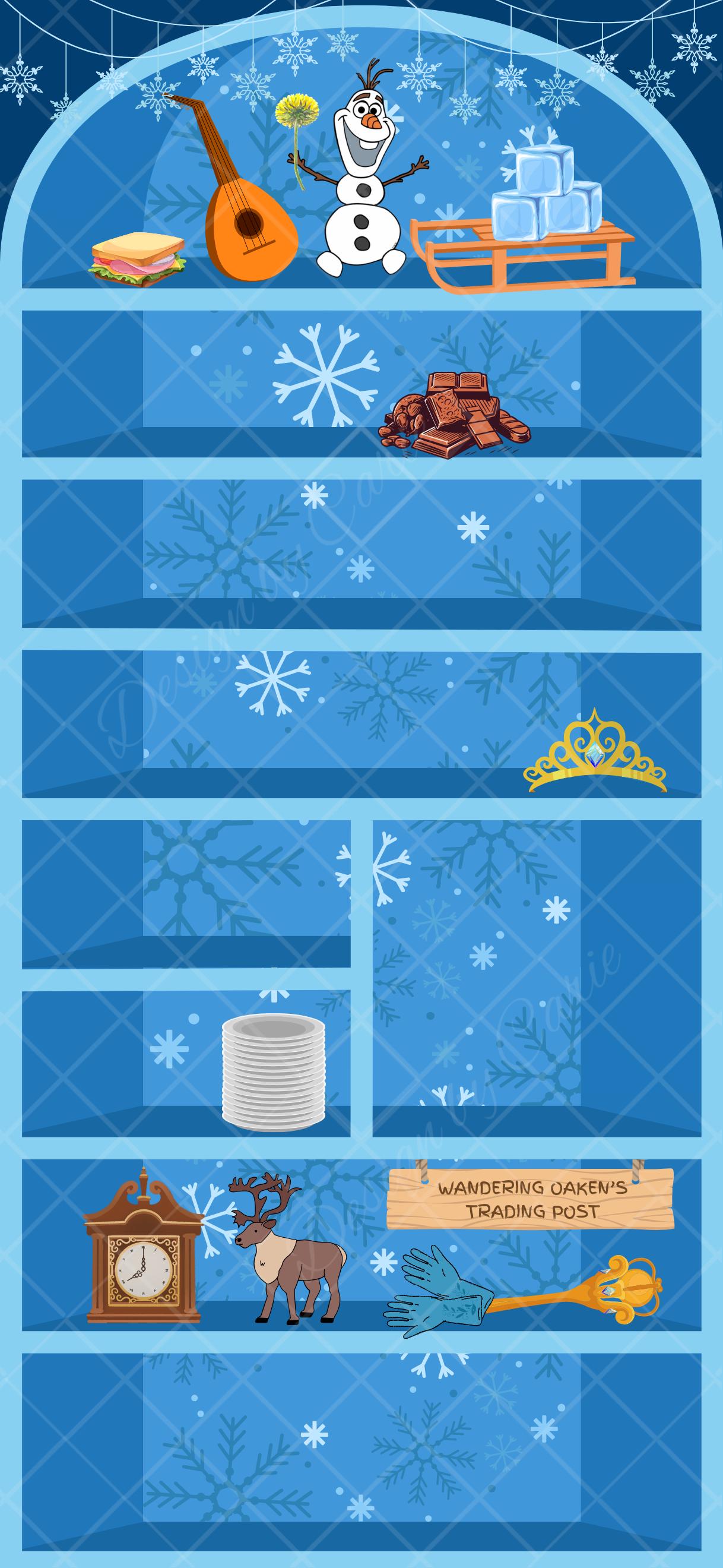 Disney's Frozen iPhone iOS 18 Bookshelf Background & Lockscreen Set - Thumbnail 6