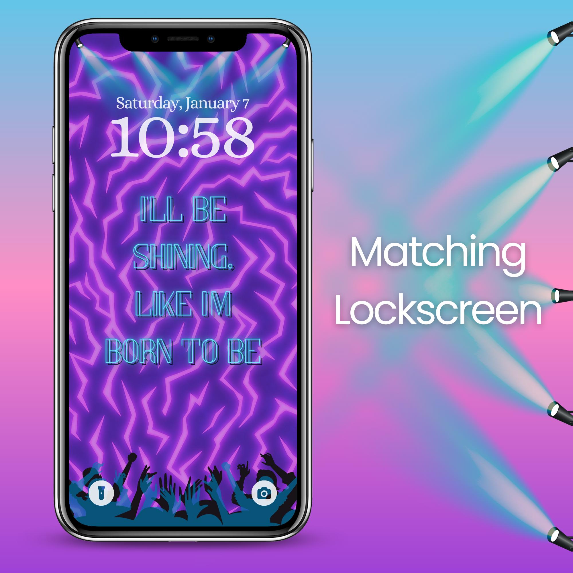 KPop Demon Hunters Bookshelf Backgrounds for iPhone with Matching Movie Quote Lockscreen - Thumbnail 4