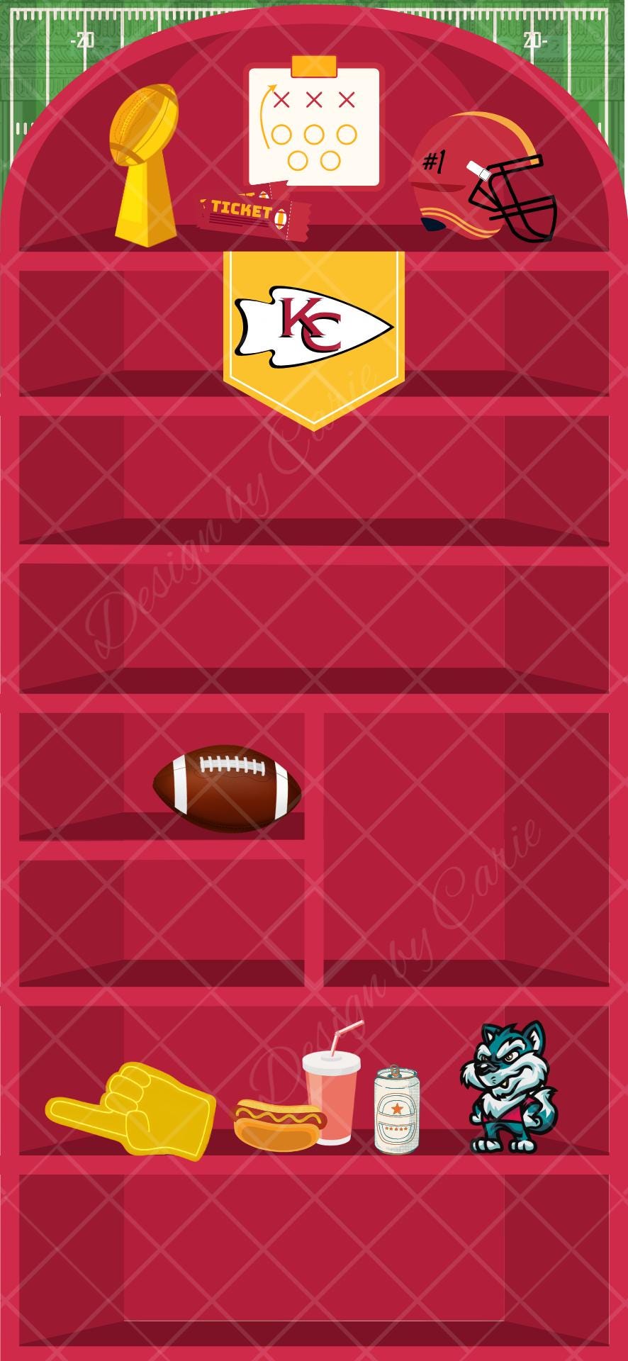 KC Chiefs iPhone Bookshelf Backgrounds - Thumbnail 6