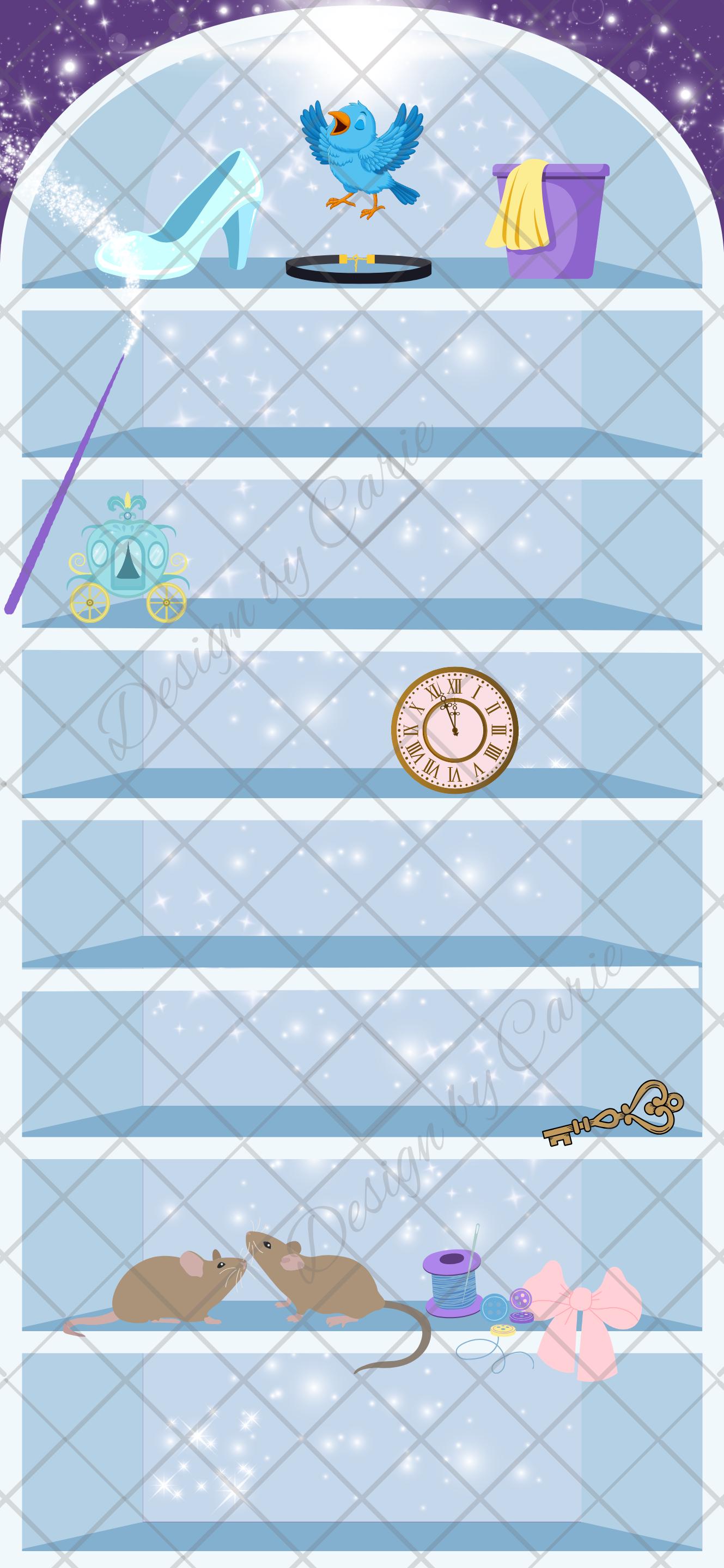Disney's Cinderella iPhone Bookshelf Backgrounds & Lockscreen Set - Thumbnail 5