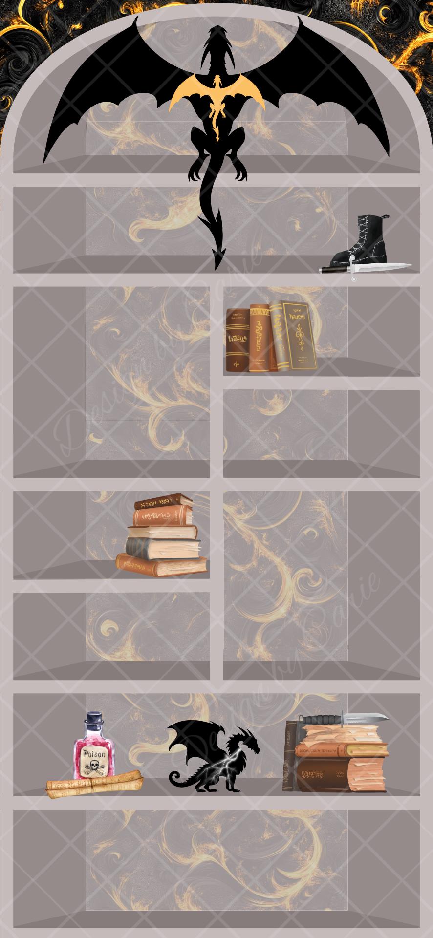 Fourth Wing iPhone Bookshelf Backgrounds and Matching Book Quote Lockscreen - Thumbnail 7