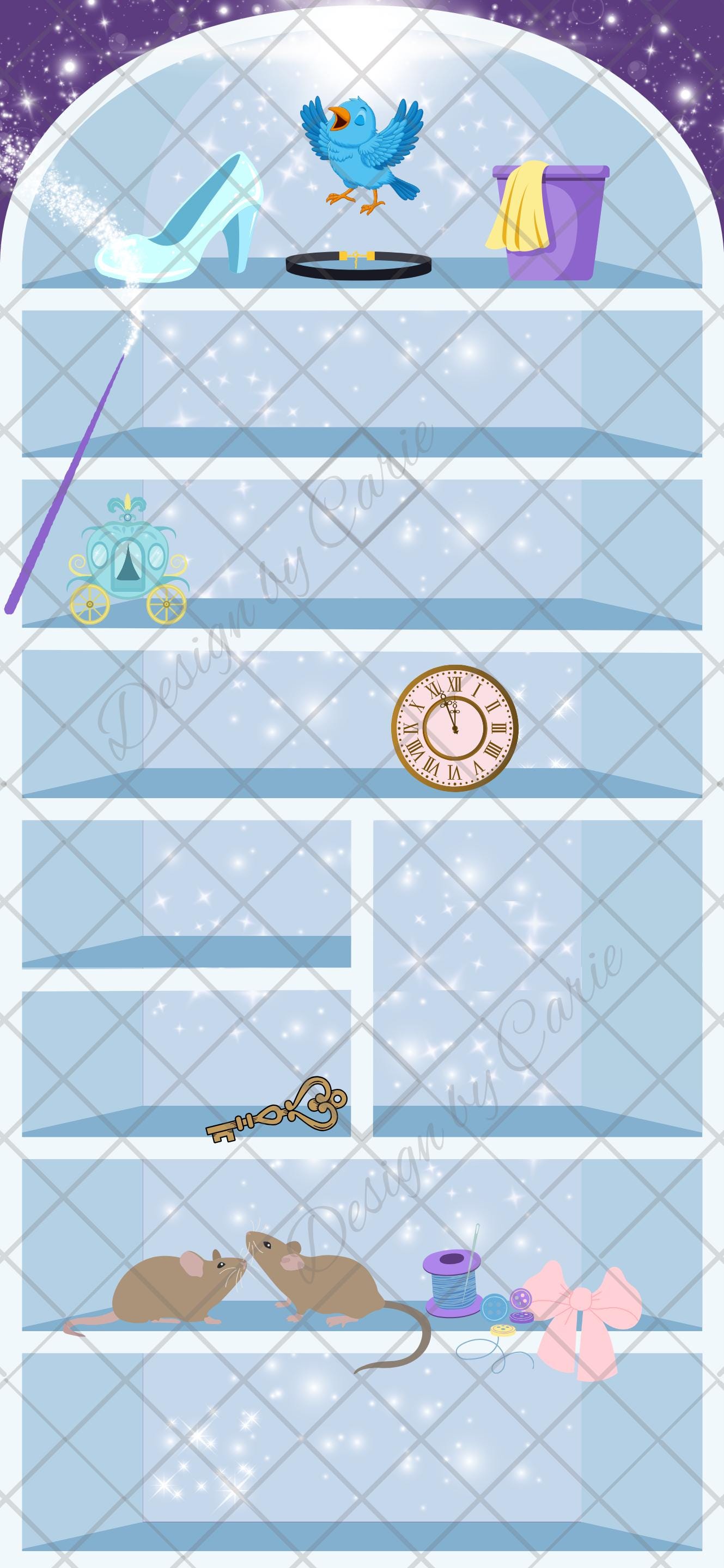 Disney's Cinderella iPhone Bookshelf Backgrounds & Lockscreen Set - Thumbnail 6