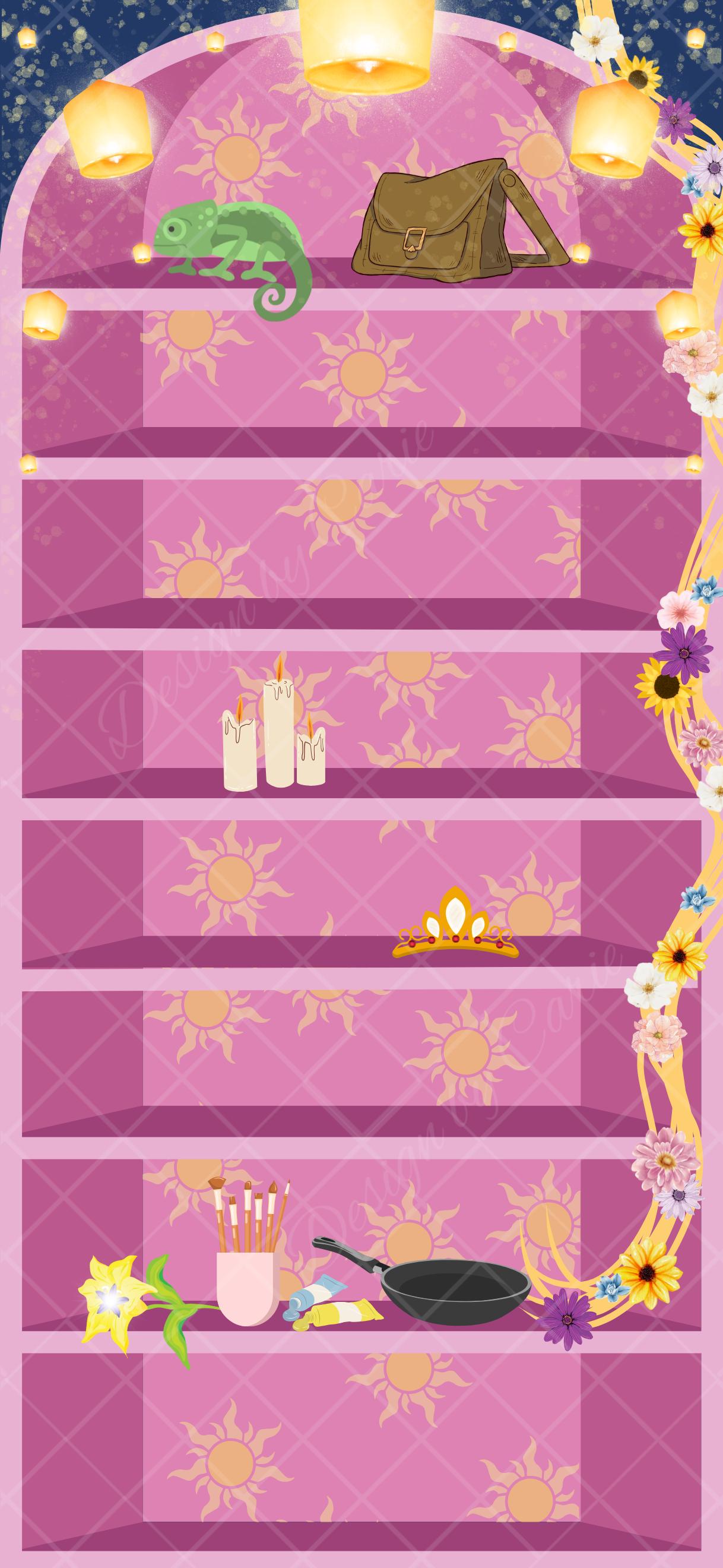 Rapunzel iPhone Bookshelf Backgrounds - Thumbnail 5