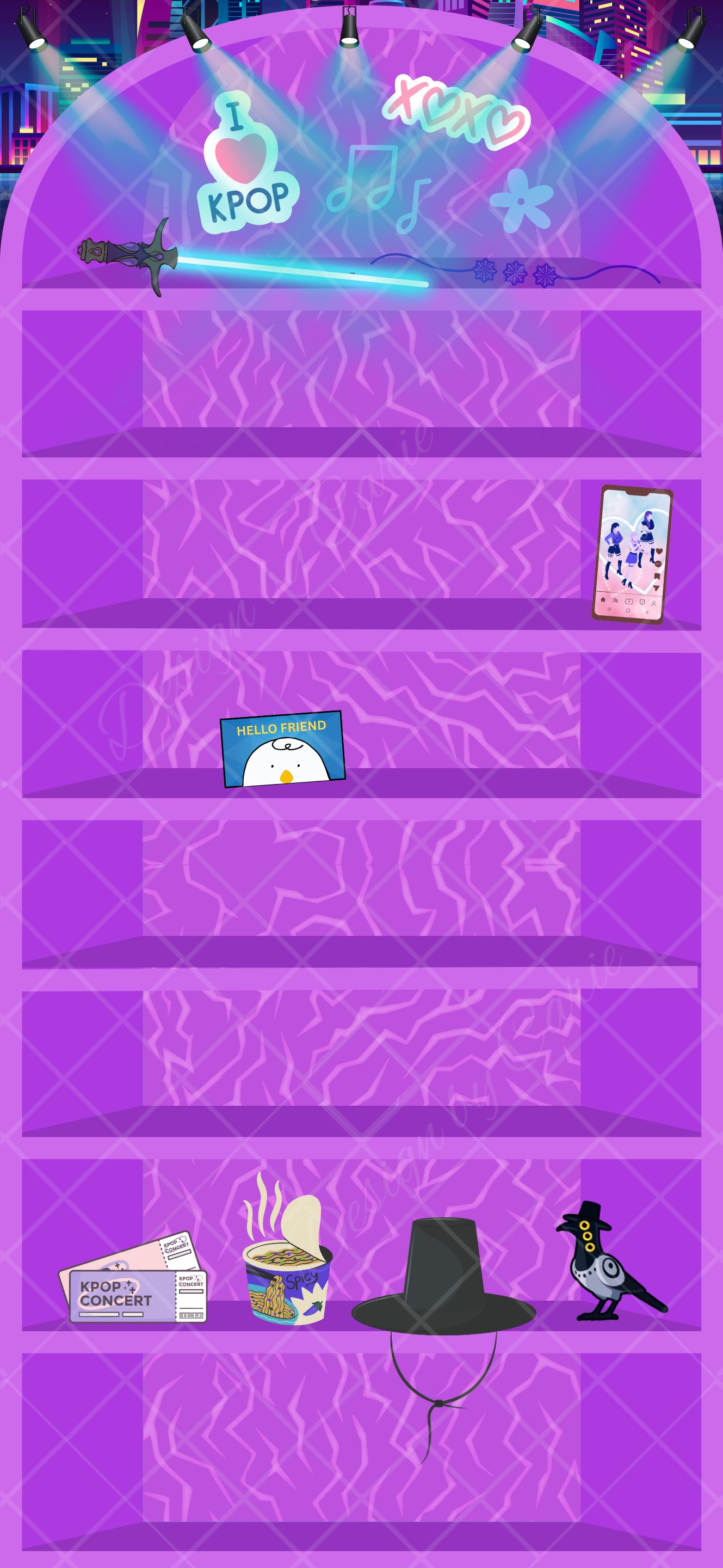 KPop Demon Hunters Bookshelf Backgrounds for iPhone with Matching Movie Quote Lockscreen - Thumbnail 5