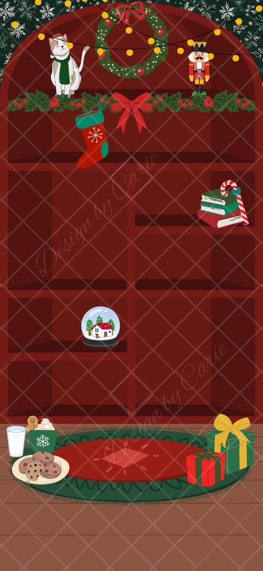 Seasonal iPhone Bookshelf Backgrounds - Thumbnail 5