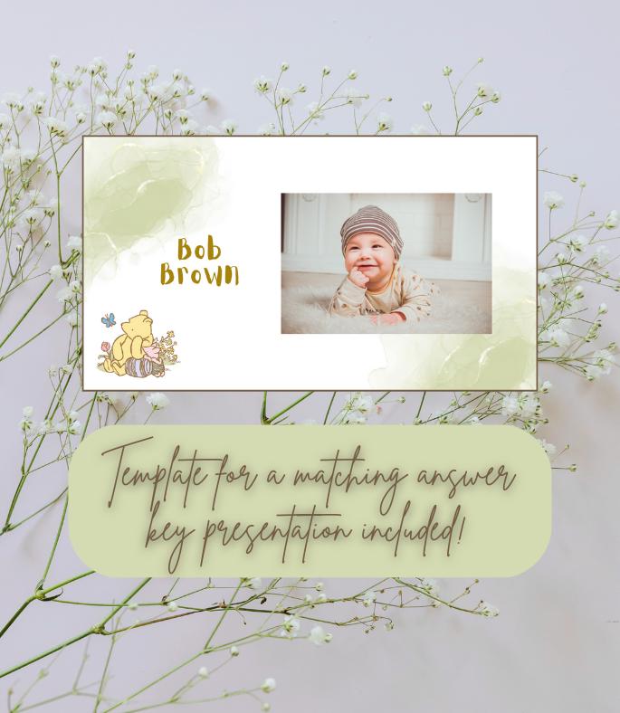 Baby Shower Game (Winnie the Pooh) - Thumbnail 2