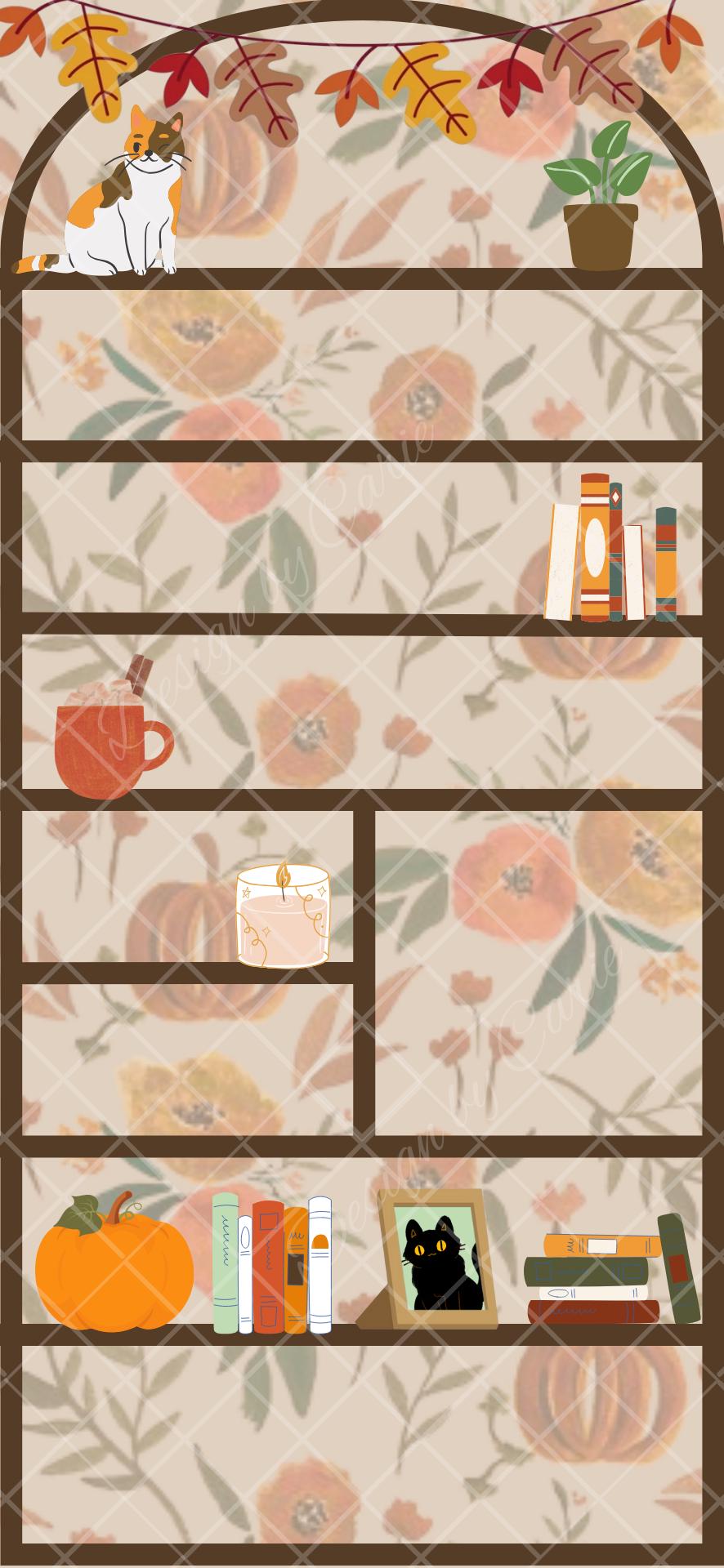 Seasonal iPhone Bookshelf Backgrounds - Thumbnail 7