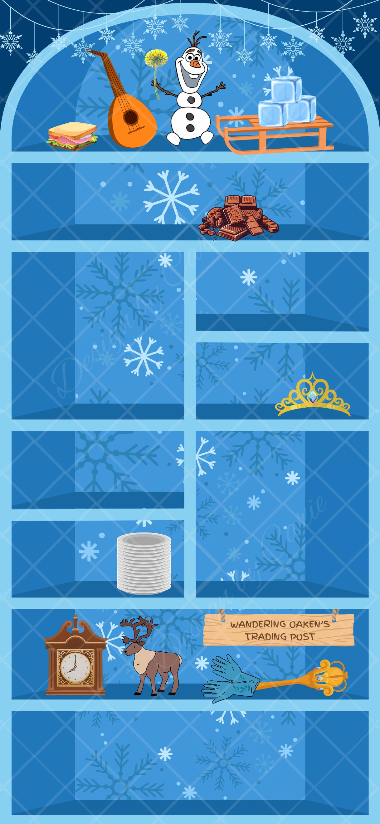 Disney's Frozen iPhone iOS 18 Bookshelf Background & Lockscreen Set - Thumbnail 7